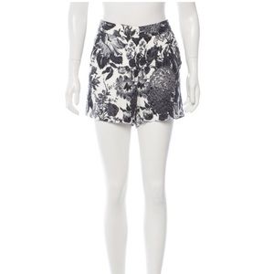 Stella McCartney Black White Floral Shorts NWT